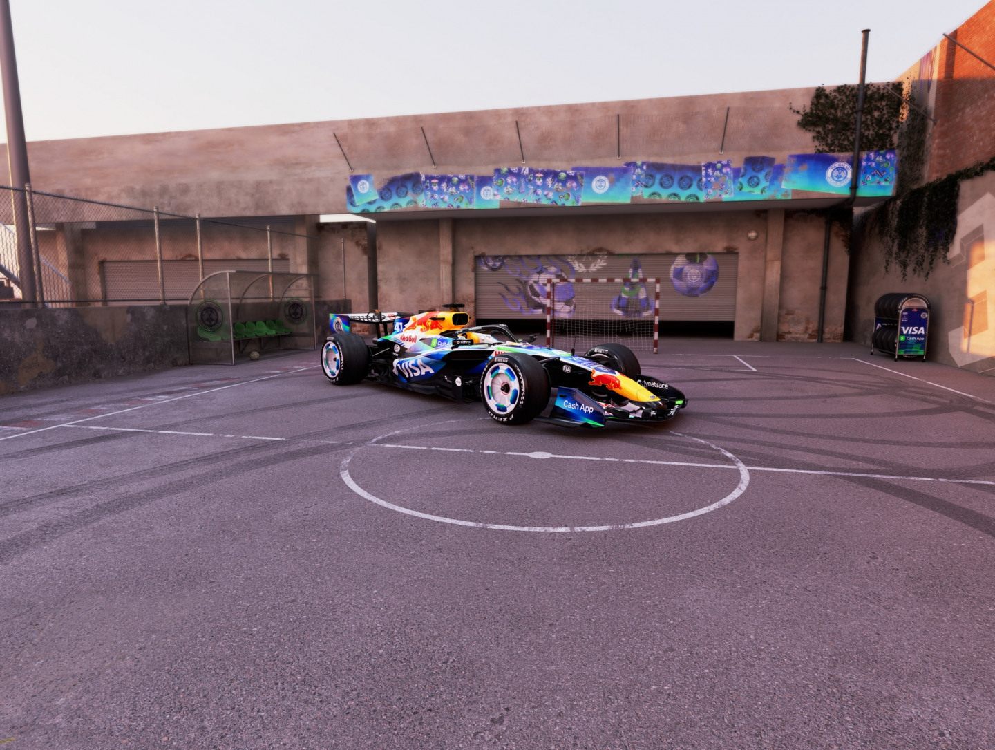 Футбольная ливрея VCARB 03 © Visa Cash App Racing Bulls