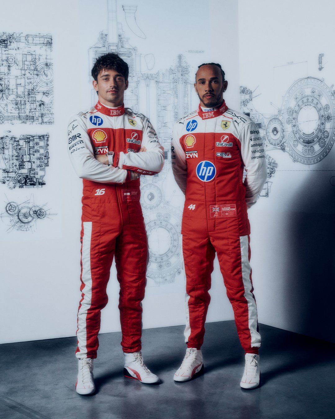 Комбинезоны Ferrari для Гран При США &copy; Соцсети