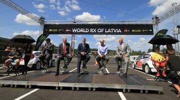 В Риге состоялось открытие трассы для чемпионата мира по ралли-кроссу