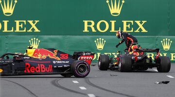 Видео: Столкновение гонщиков Red Bull на Гран При Азербайджана