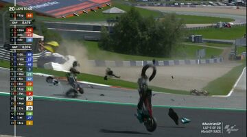 Видео: Страшная авария Зарко и Морбиделли на Гран При Австрии MotoGP