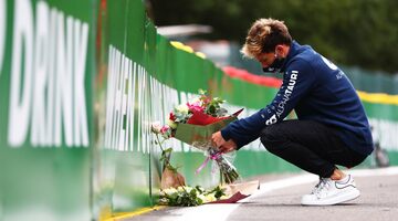 Пьер Гасли возложил цветы на месте гибели Антуана Юбера