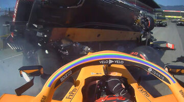 Видео: Массовый завал на первом рестарте Гран При Тосканы