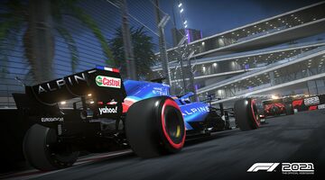 Круг по трассе Формулы 1 в Саудовской Аравии в игре F1 2021. Видео