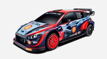 Hyundai первой представила гибридную машину Rally1 для нового сезона WRC. Фото