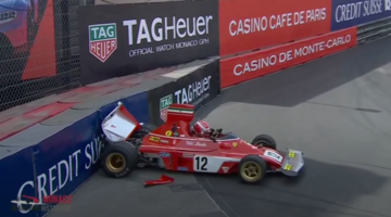 Шарль Леклер разбил машину Ники Лауды на Историческом Гран При Монако. Видео