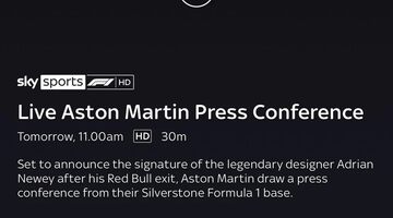 Sky Sports подтвердил контракт Aston Martin с Эдрианом Ньюи