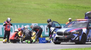Жуткая авария в гонке поддержки MotoGP в Малайзии. Видео