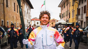 Антонелли и Доменикали приняли участие в эстафете олимпийского огня