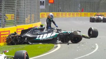 Жёсткая авария Антонелли и эмоциональная реакция Вольфа. Видео