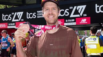 Себастьян Феттель пробежал марафон в Лондоне