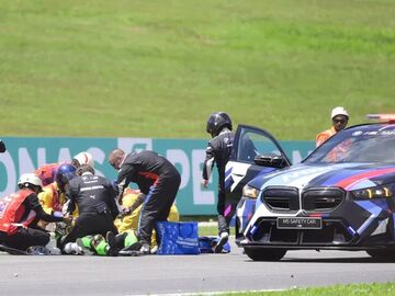 Жуткая авария в гонке поддержки MotoGP в Малайзии. Видео