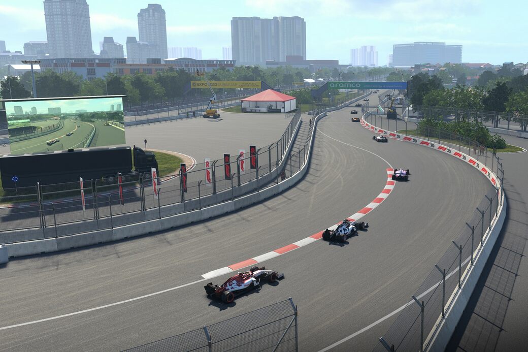 Видео: Круг по трассе во Вьетнаме в игре F1 2020