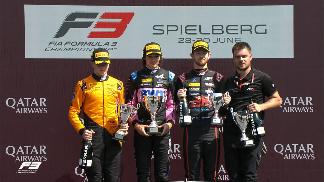 Никола Цолов одержал вторую победу в сезоне в субботней гонке Ф3 в Австрии