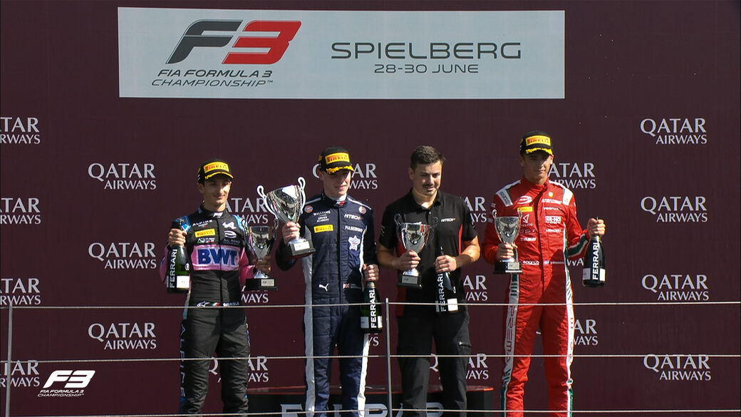 Люк Браунинг выиграл воскресную гонку Ф3 в Австрии и возглавил чемпионат
