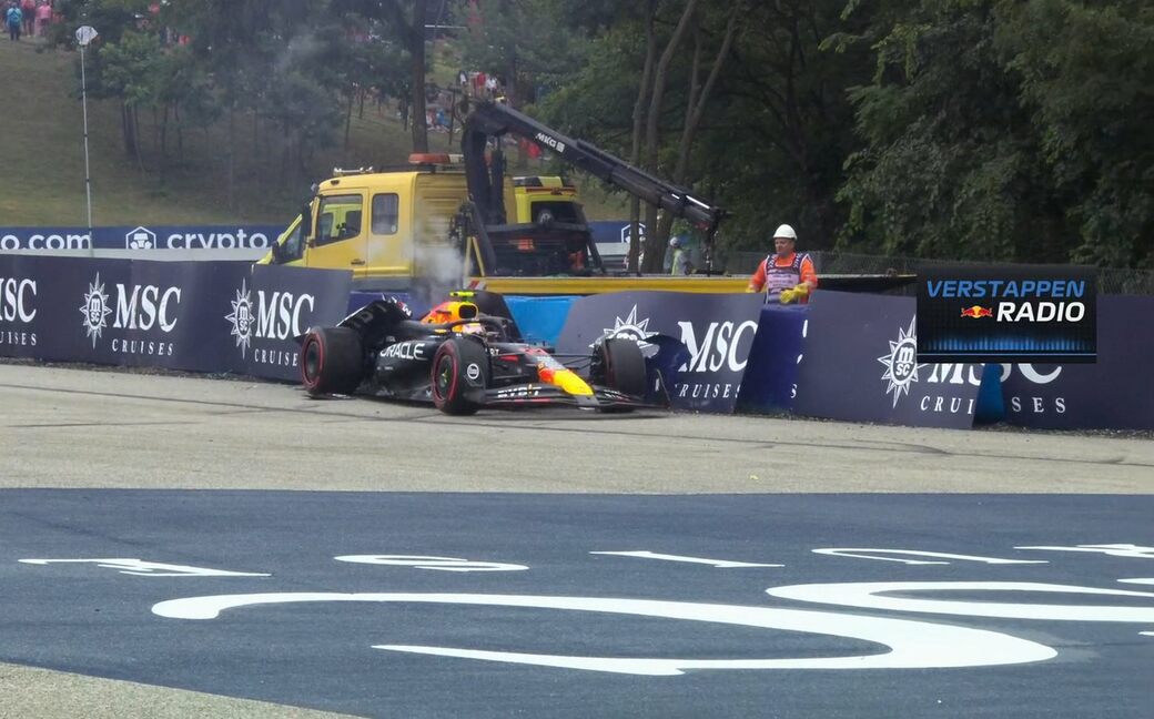 Серхио Перес попал в аварию в квалификации Гран При Венгрии